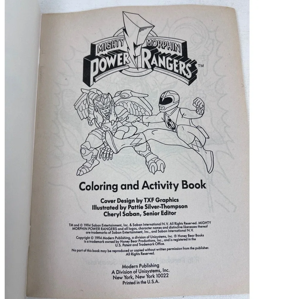 Mighty Morphin Power Rangers Coloring Activity Book‎ Mazes Dot-To-Dots
